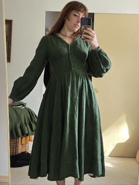 Son De Flor Emerald Green Diane Dress S